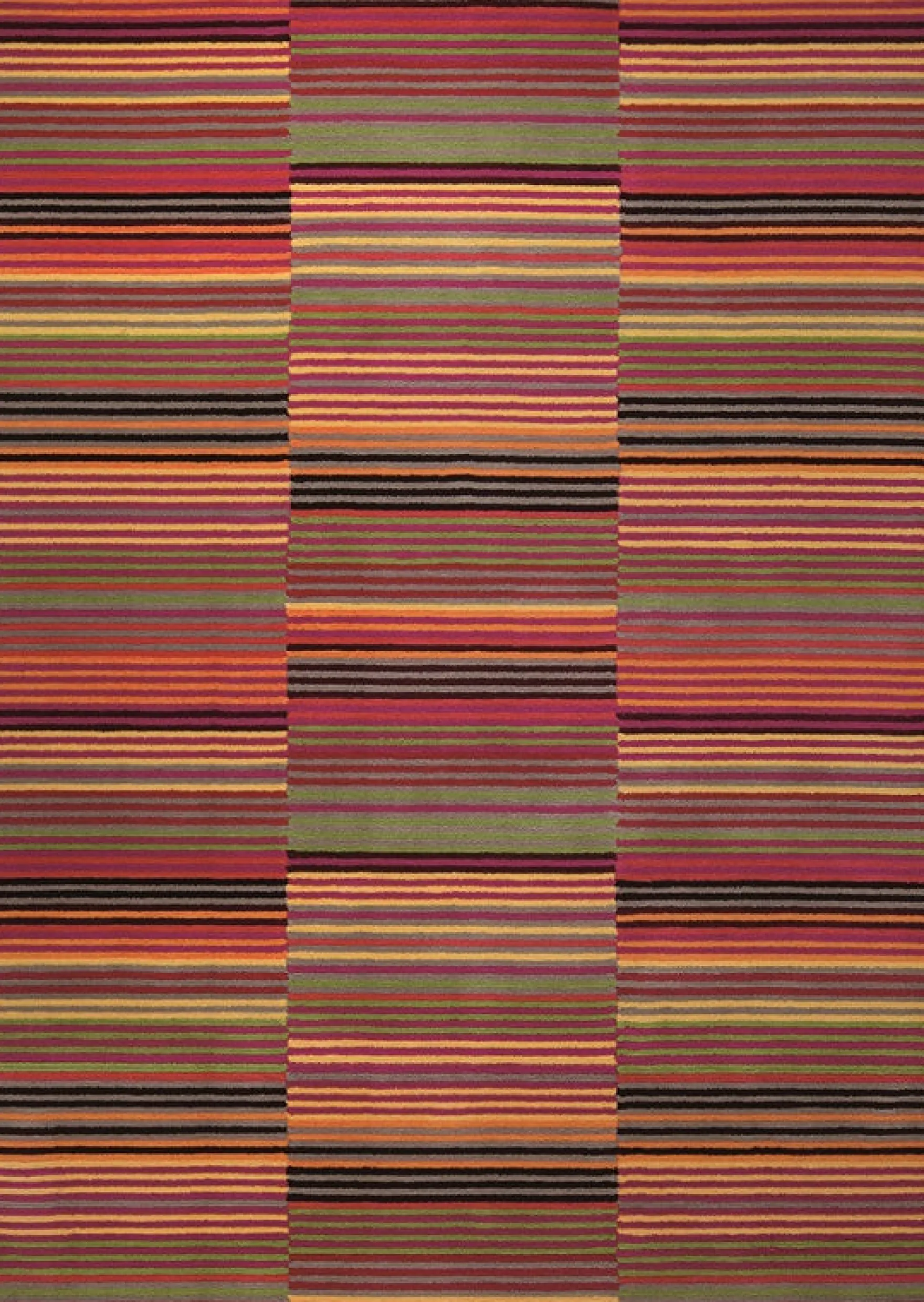 Esprit Kurzflor Teppich "Colorpop" rot grün