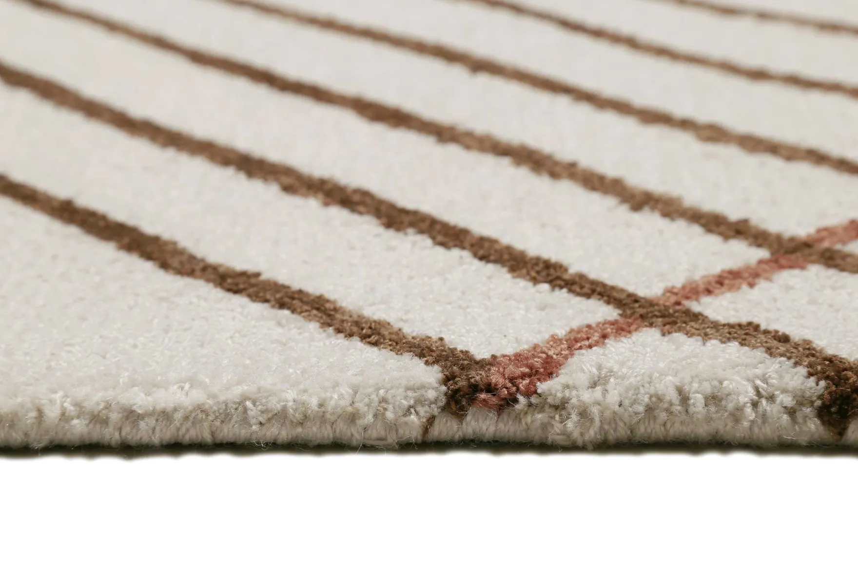 Esprit Kurzflor Teppich Creme Beige "Bass"