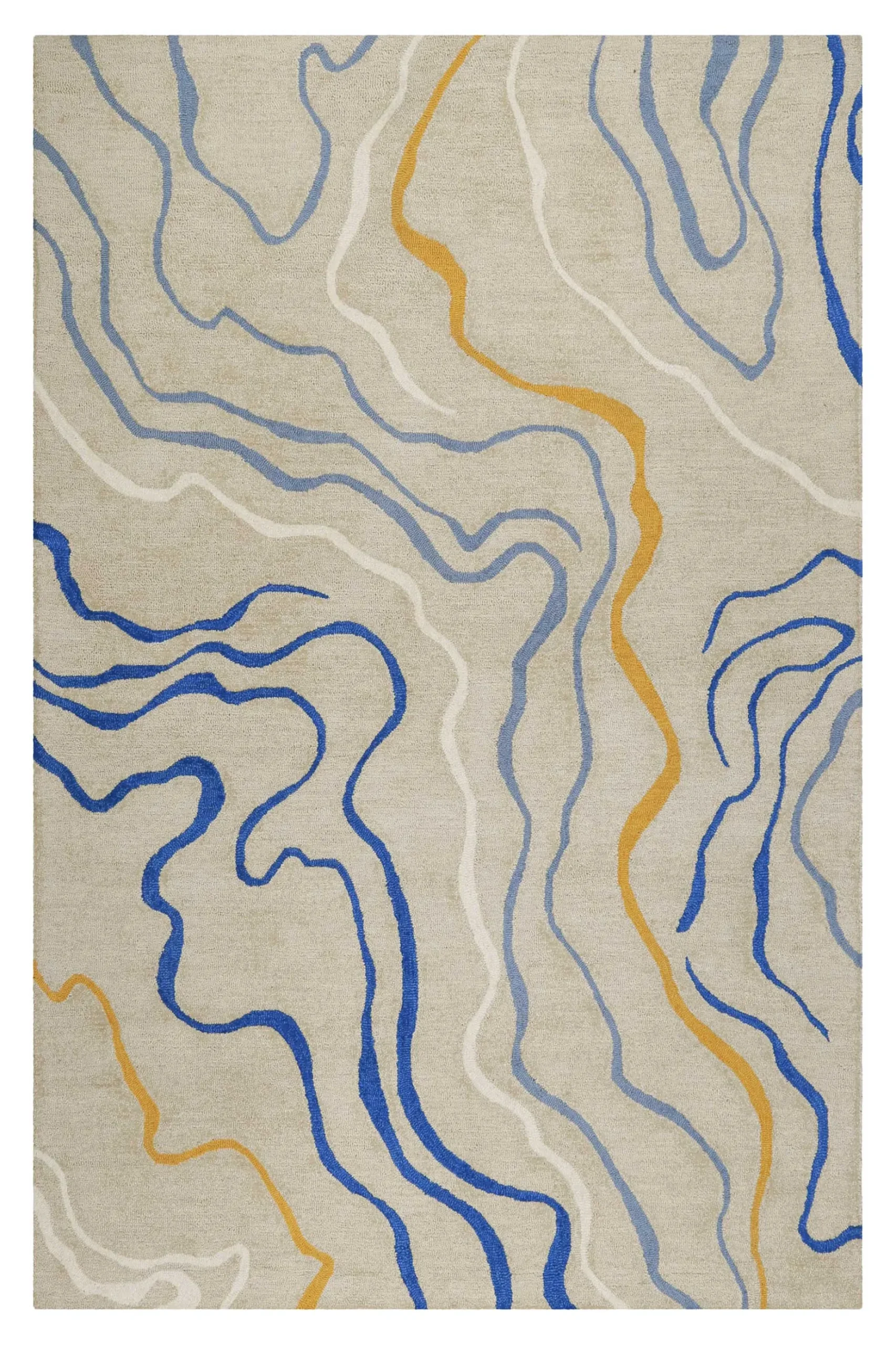 Esprit Kurzflor Teppich Creme Beige "Drive"