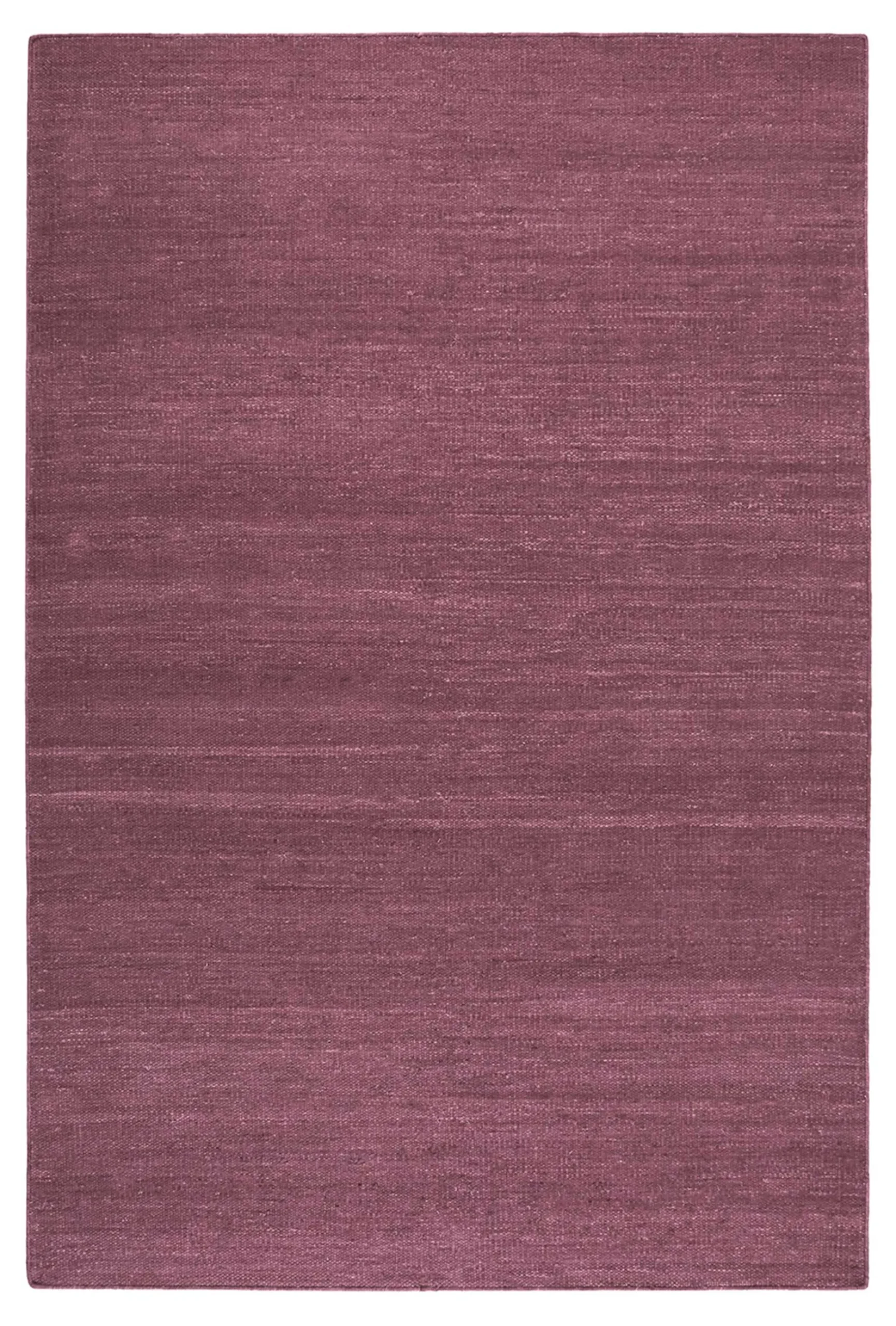Esprit Kurzflor Teppich Flieder Rot aus Baumwolle "Rainbow Kelim"