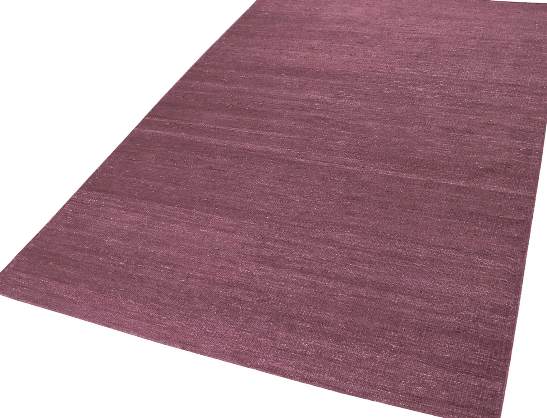 Esprit Kurzflor Teppich Flieder Rot aus Baumwolle "Rainbow Kelim"