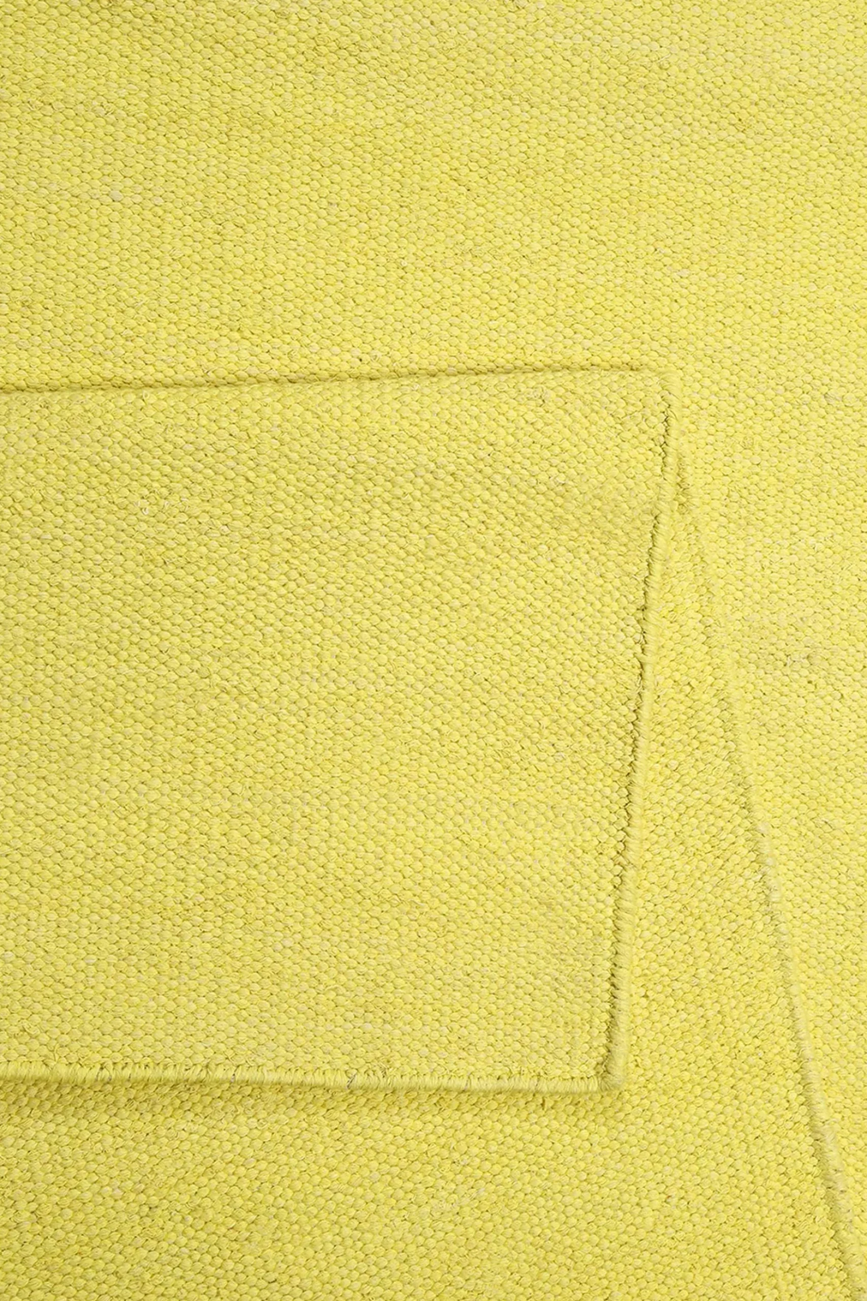 Esprit Kurzflor Teppich Gelb aus Baumwolle "Rainbow Kelim"