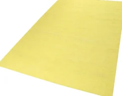 Esprit Kurzflor Teppich Gelb aus Baumwolle