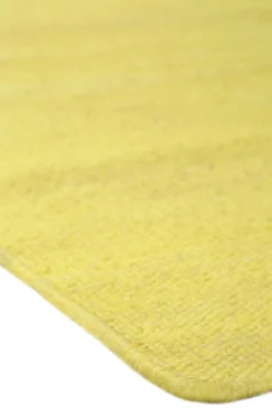 Esprit Kurzflor Teppich Gelb aus Baumwolle