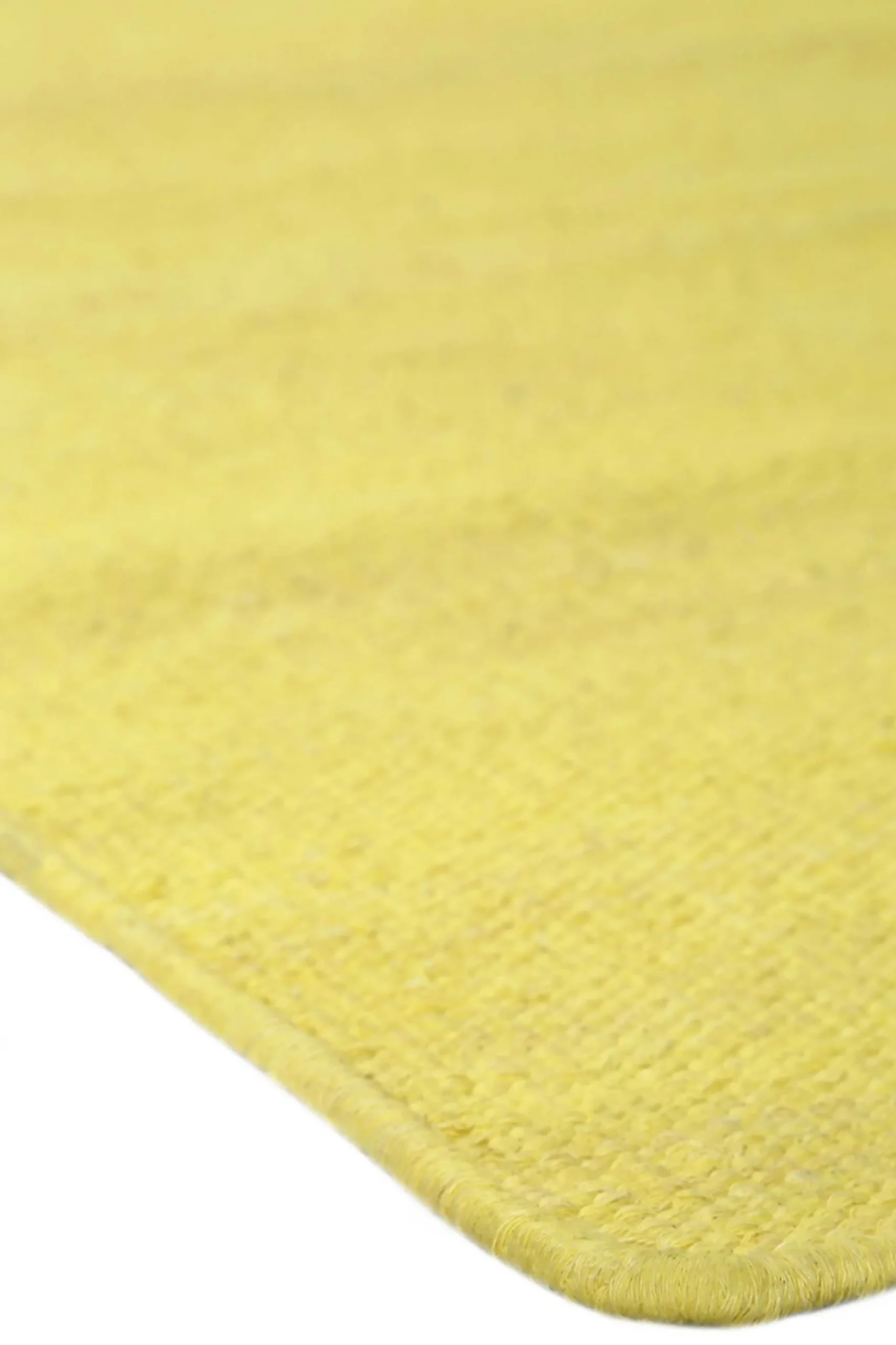 Esprit Kurzflor Teppich Gelb aus Baumwolle "Rainbow Kelim"