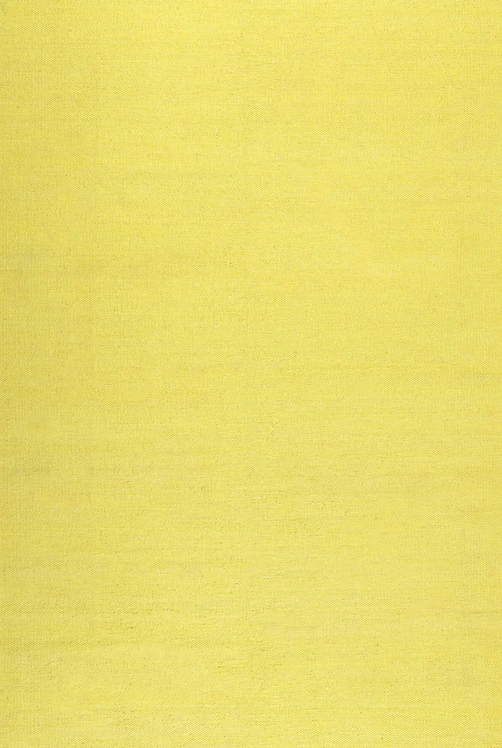 Esprit Kurzflor Teppich Gelb aus Baumwolle "Rainbow Kelim"