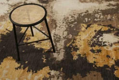 Esprit Kurzflor Teppich Gold aus Wolle "Manhattan"