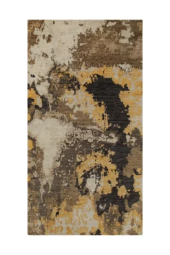 Esprit Kurzflor Teppich Gold aus Wolle