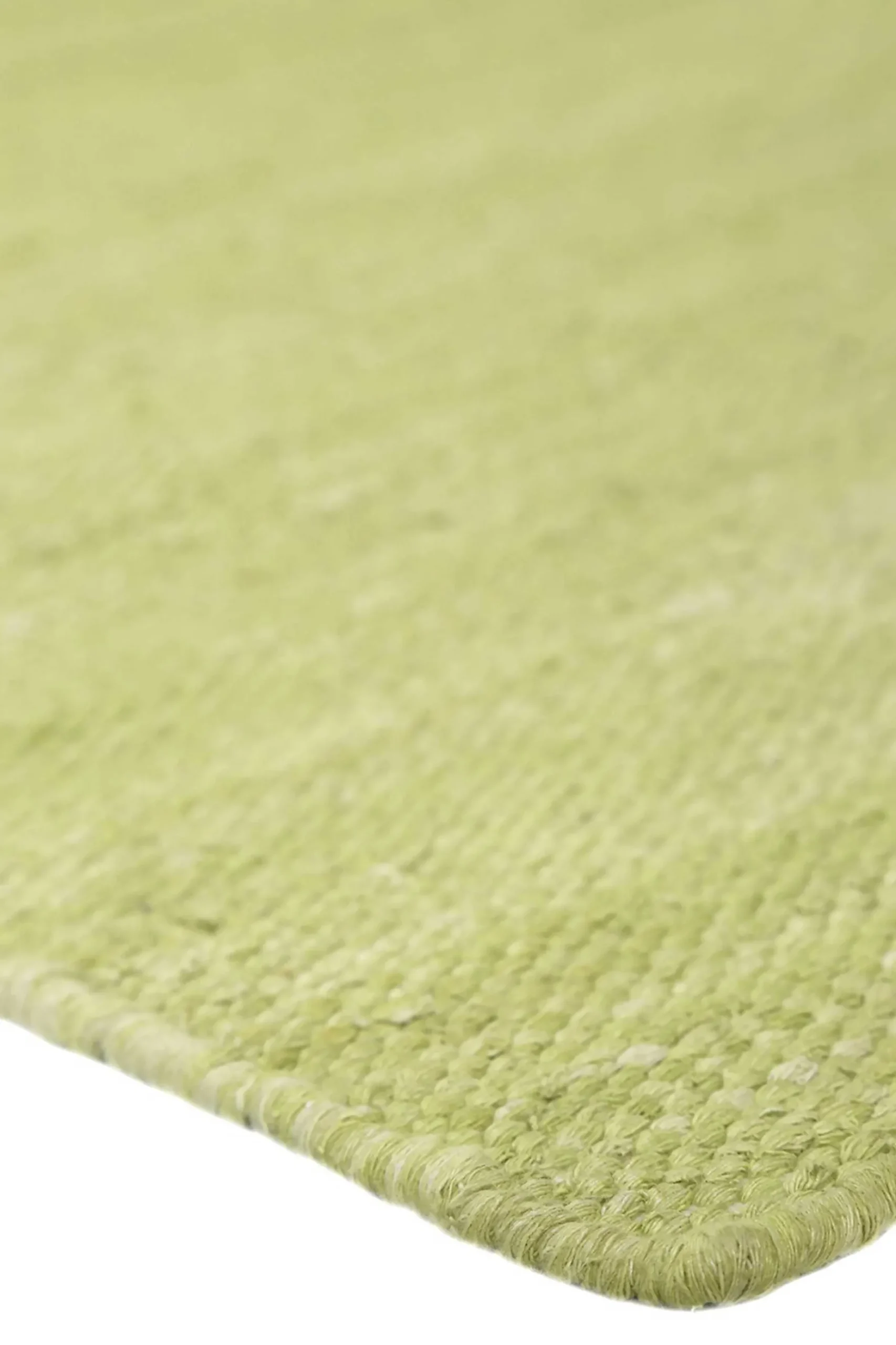 Esprit Kurzflor Teppich Grün aus Baumwolle "Rainbow Kelim"
