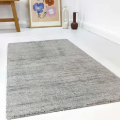 Esprit Kurzflor Teppich Hellgrau