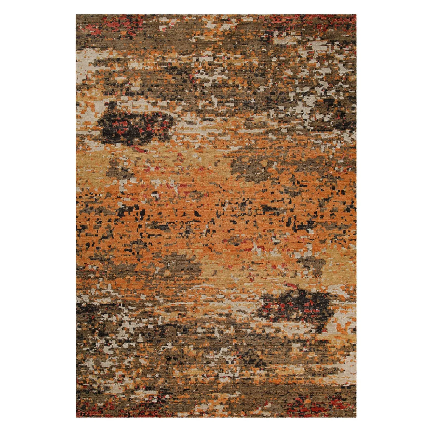 Esprit Kurzflor Teppich Orange aus Wolle "East Village"