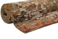 Esprit Kurzflor Teppich Orange aus Wolle