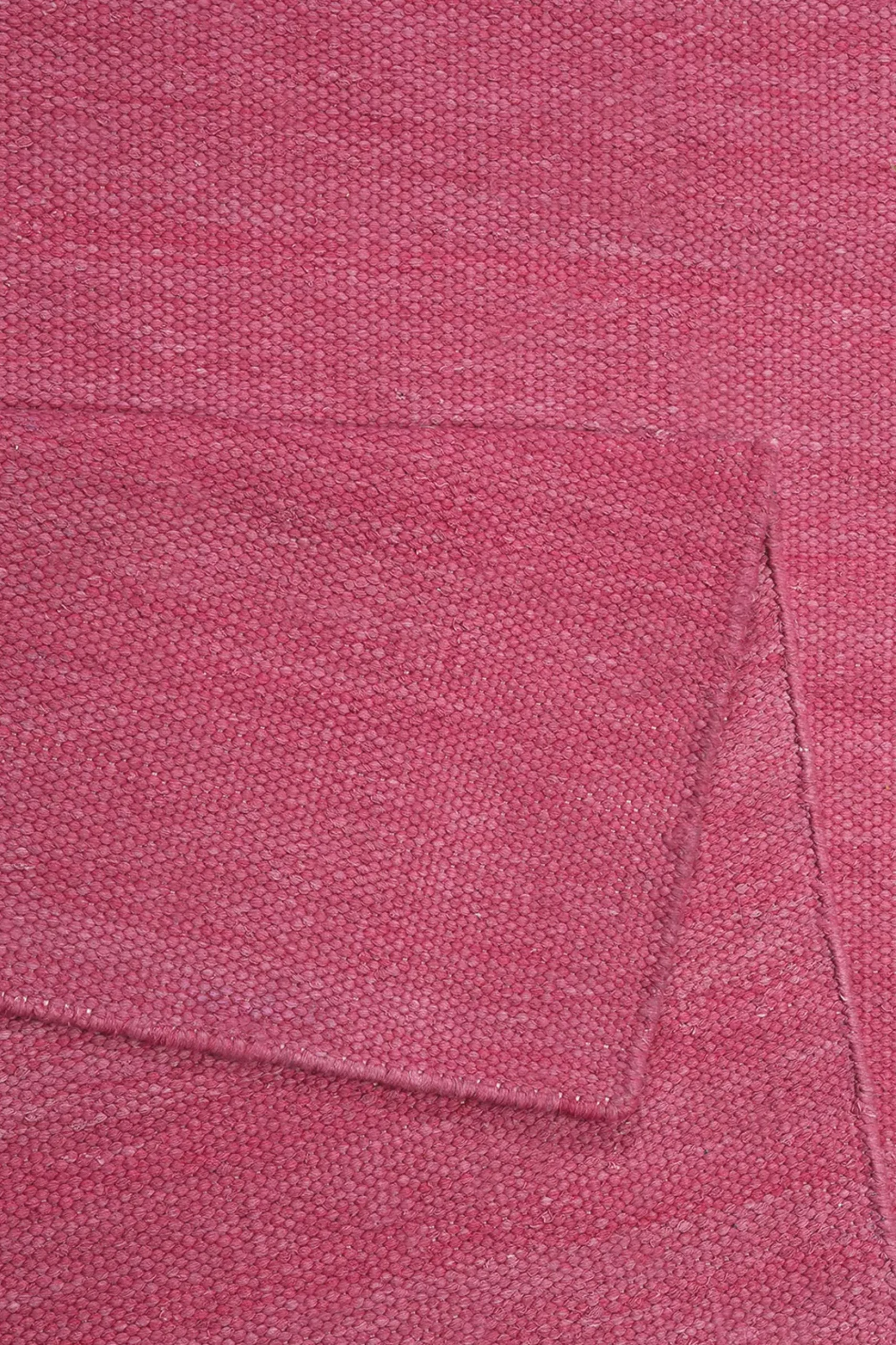 Esprit Kurzflor Teppich Pink aus Baumwolle "Rainbow Kelim"