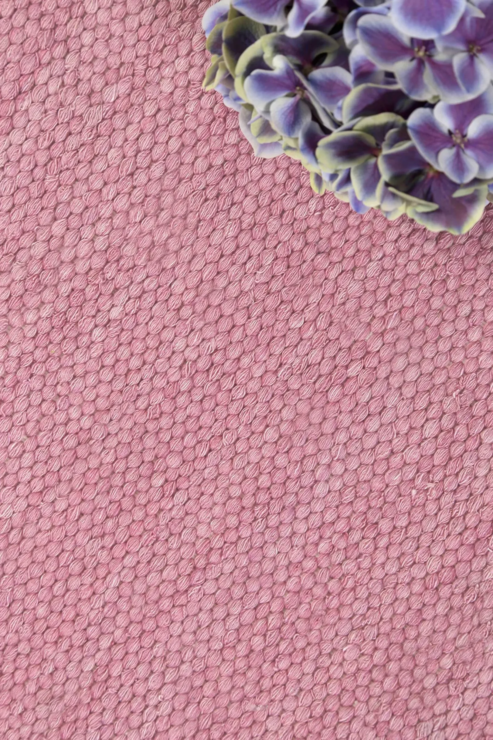 Esprit Kurzflor Teppich Rosa aus Baumwolle "Rainbow Kelim"
