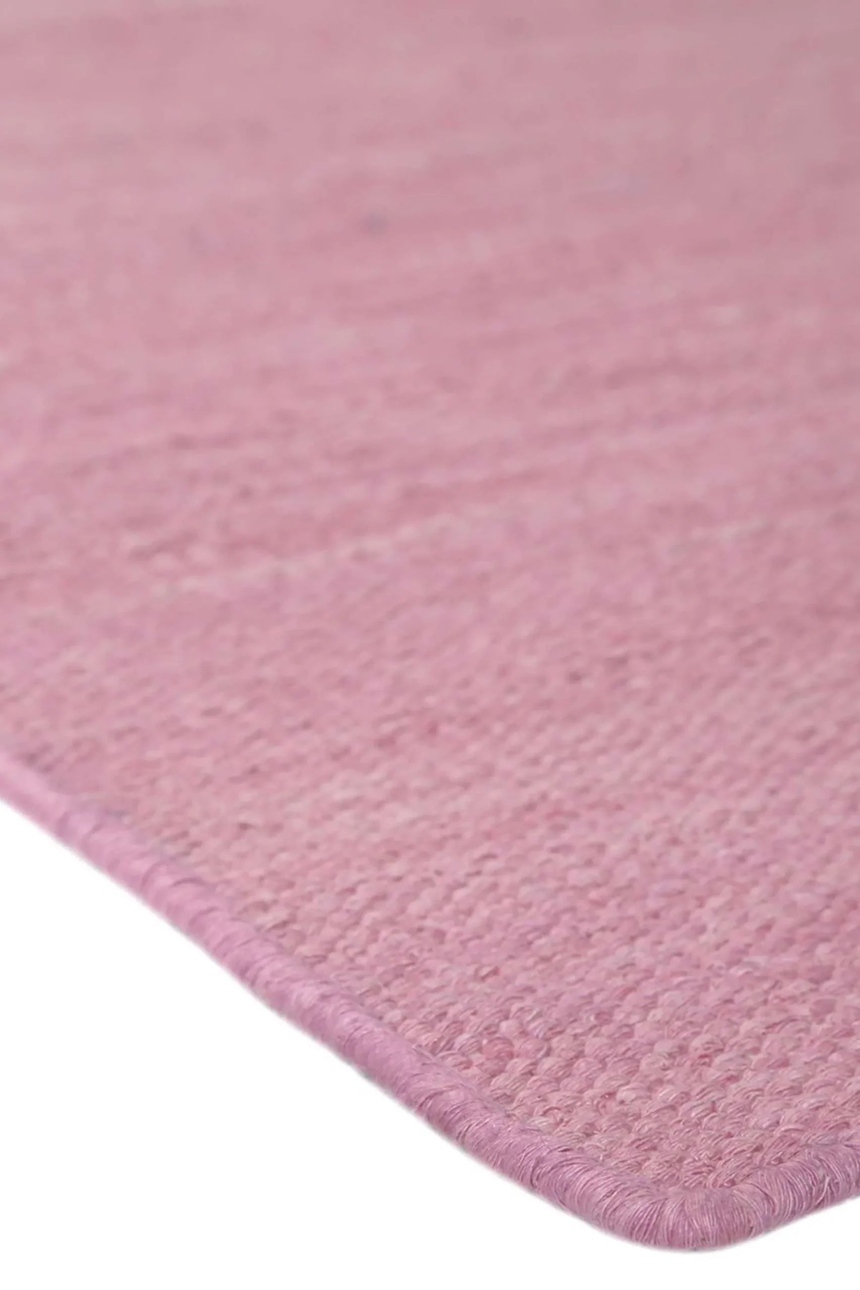Esprit Kurzflor Teppich Rosa aus Baumwolle "Rainbow Kelim"
