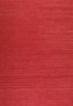 Esprit Kurzflor Teppich Rot aus Baumwolle "Rainbow Kelim"
