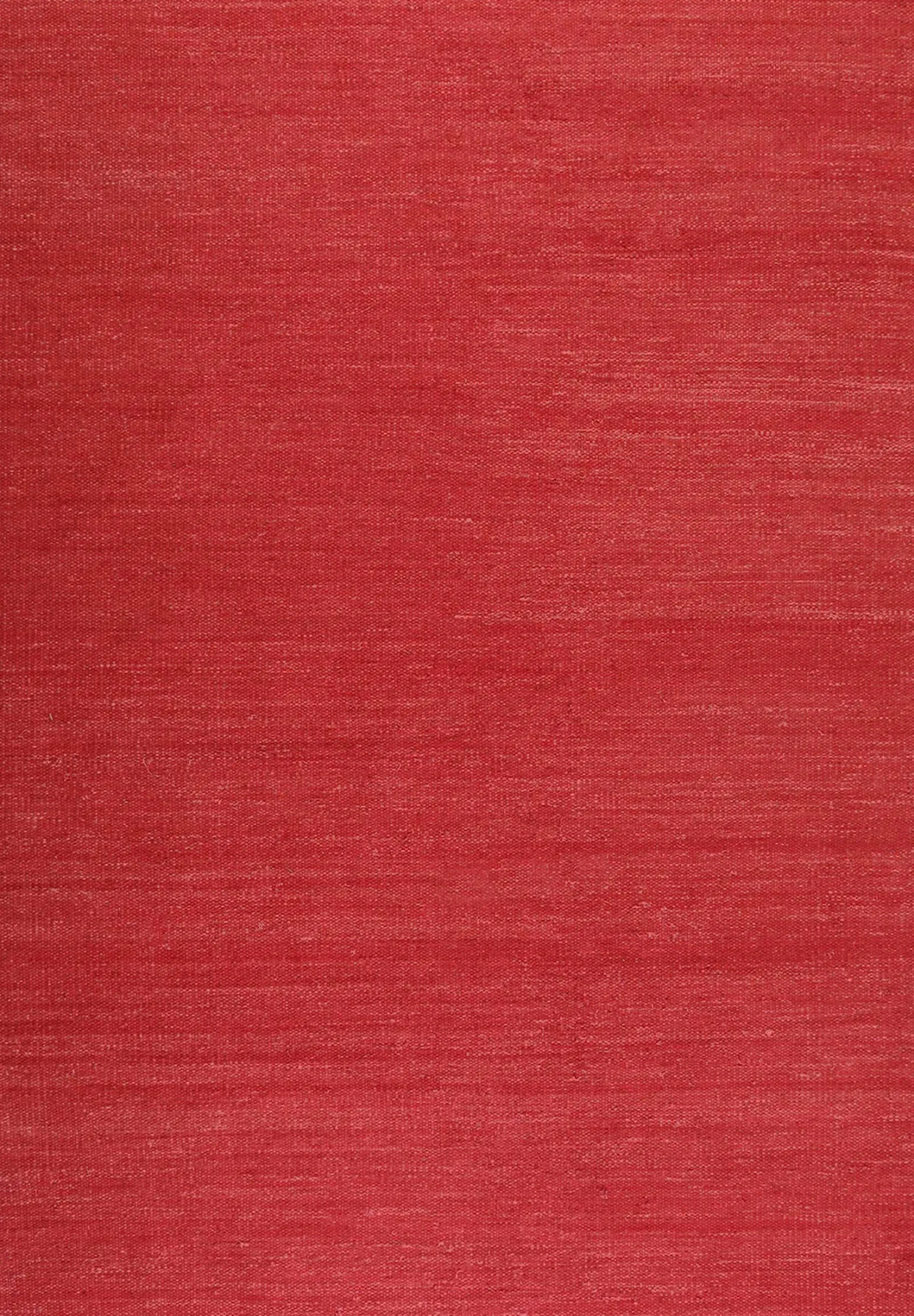 Esprit Kurzflor Teppich Rot aus Baumwolle "Rainbow Kelim"
