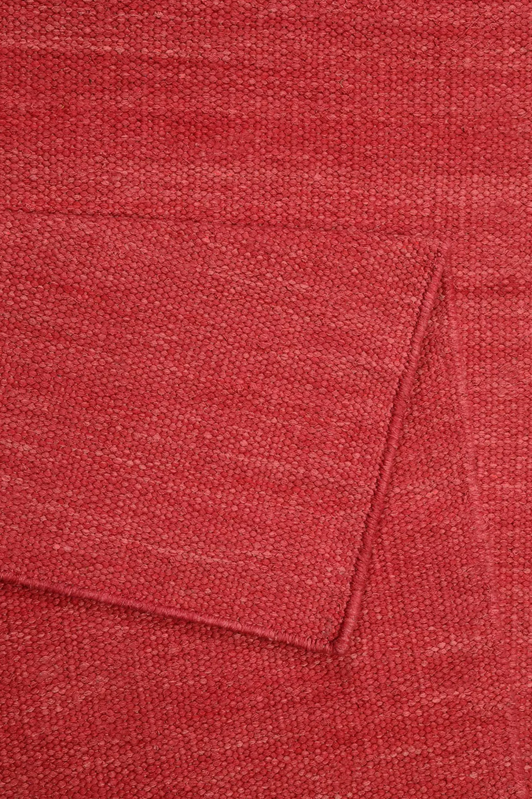 Esprit Kurzflor Teppich Rot aus Baumwolle "Rainbow Kelim"
