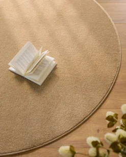 Esprit Kurzflorteppich Rund Sand Beige