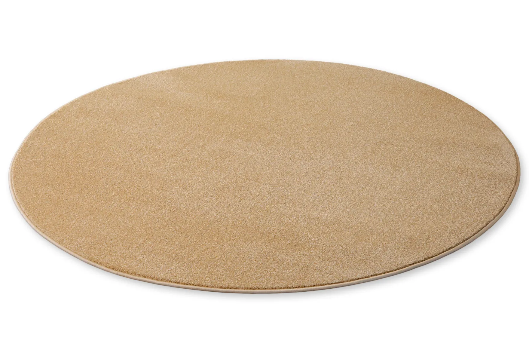 Esprit Kurzflorteppich Rund Sand Beige "Vegas"