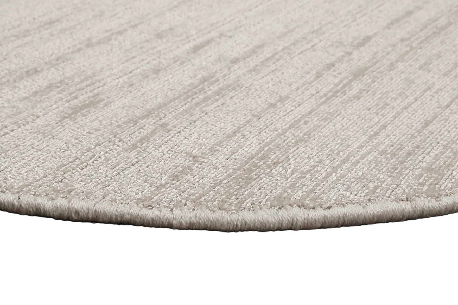 Esprit Kurzflor Teppich Rund Creme Beige "Gil"