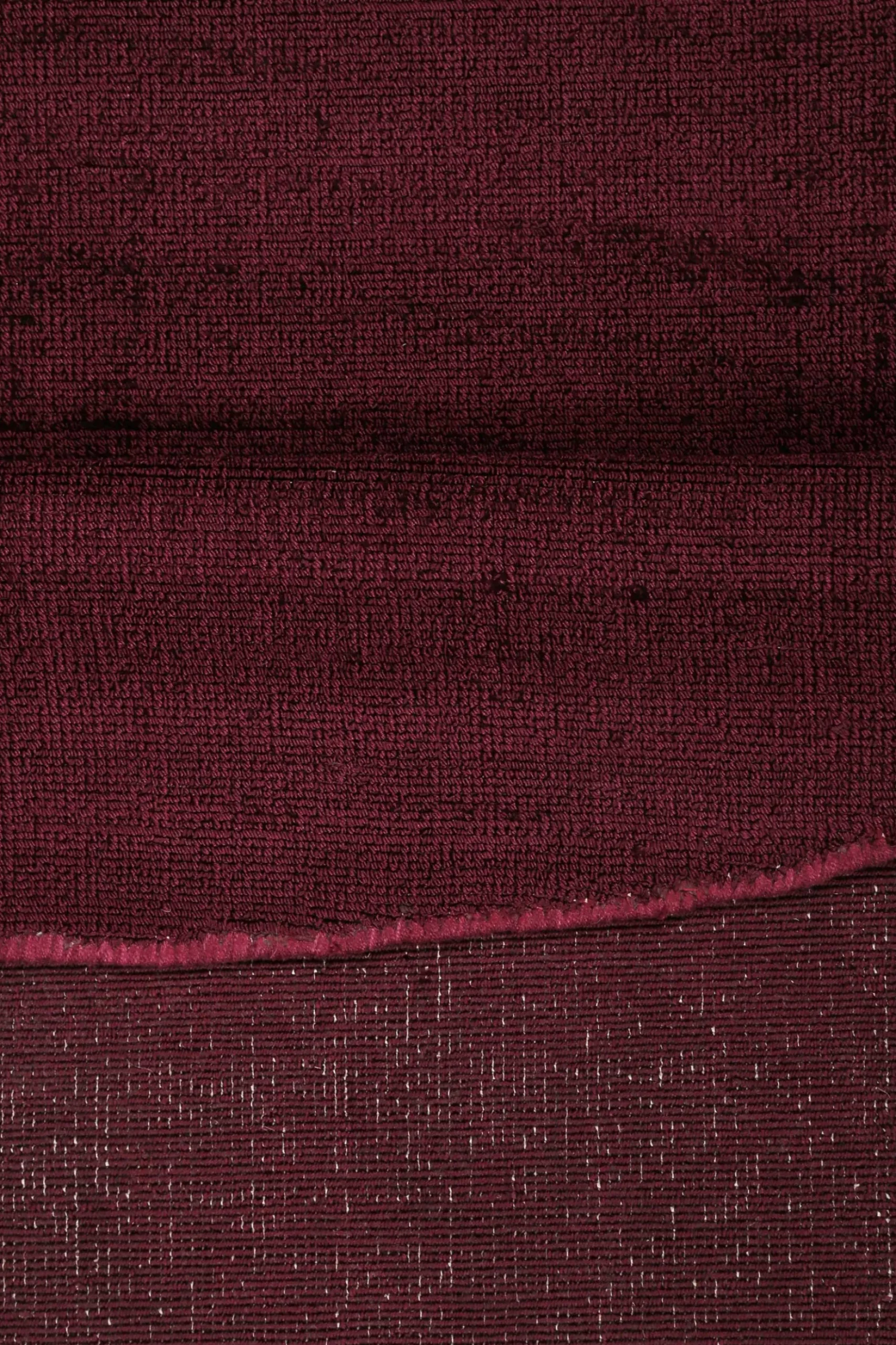 Esprit Kurzflor Teppich Rund Bordeaux Rot "Gil"
