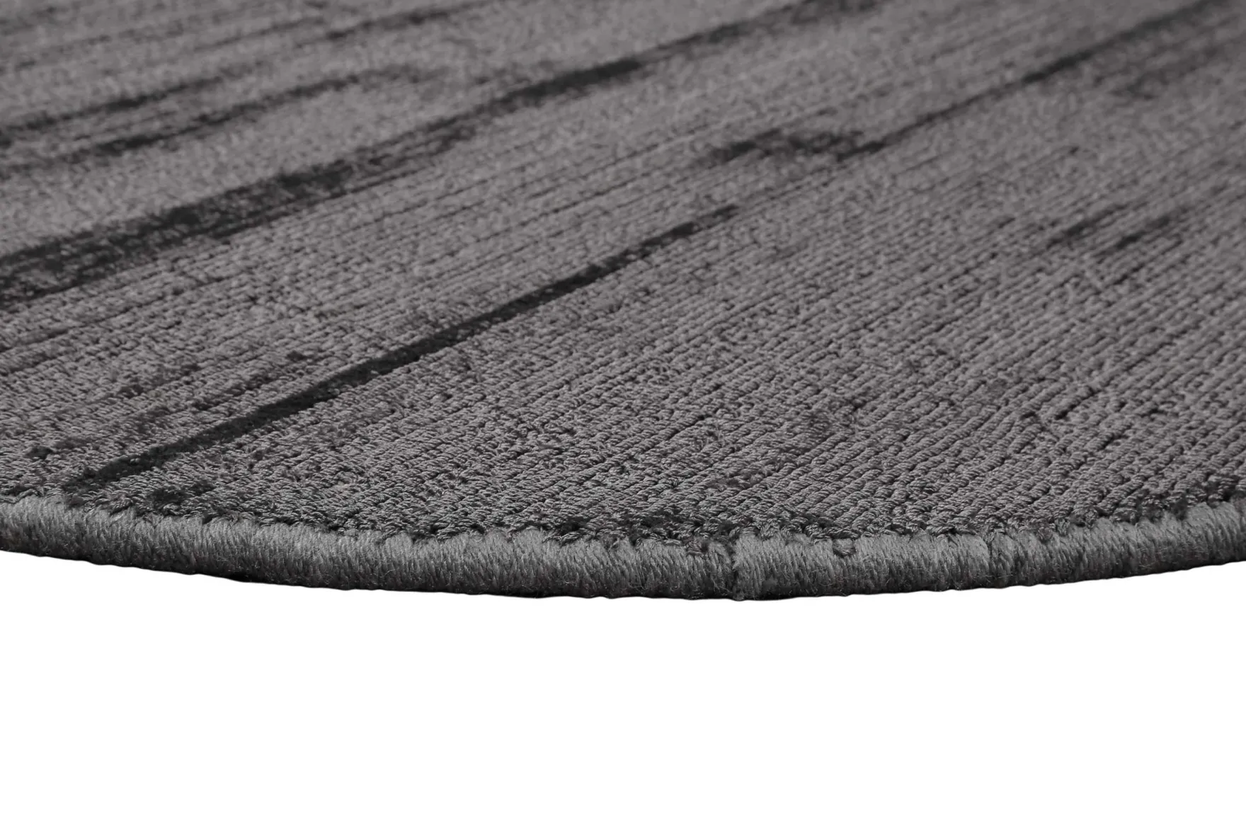 Esprit Kurzflor Teppich Rund Grau "Gil"