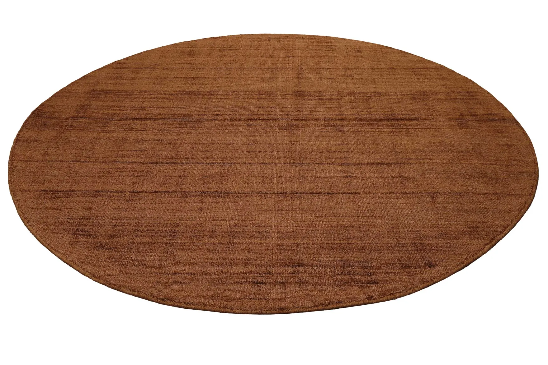 Esprit Kurzflor Teppich Rund Terracotta Braun "Gil"