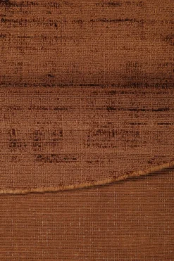 Esprit Kurzflor Teppich Rund Terracotta Braun