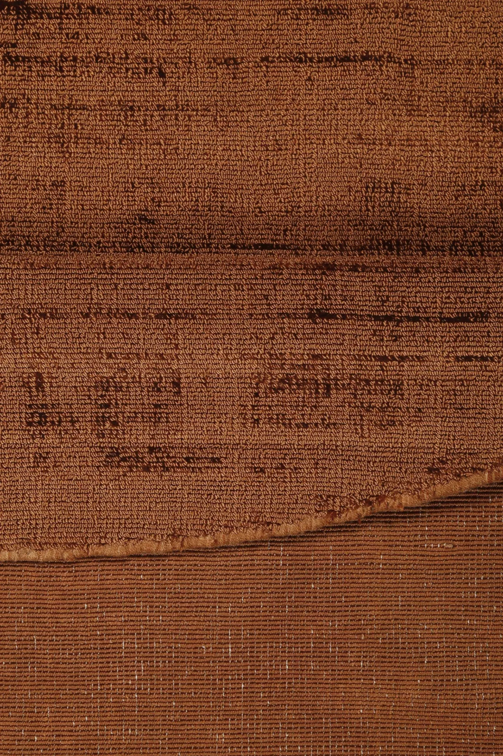 Esprit Kurzflor Teppich Rund Terracotta Braun "Gil"