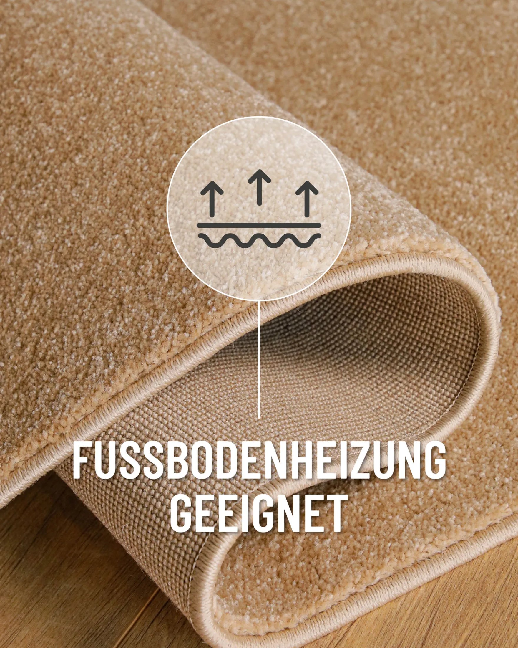 Esprit Kurzflorteppich Sand Beige "Vegas"