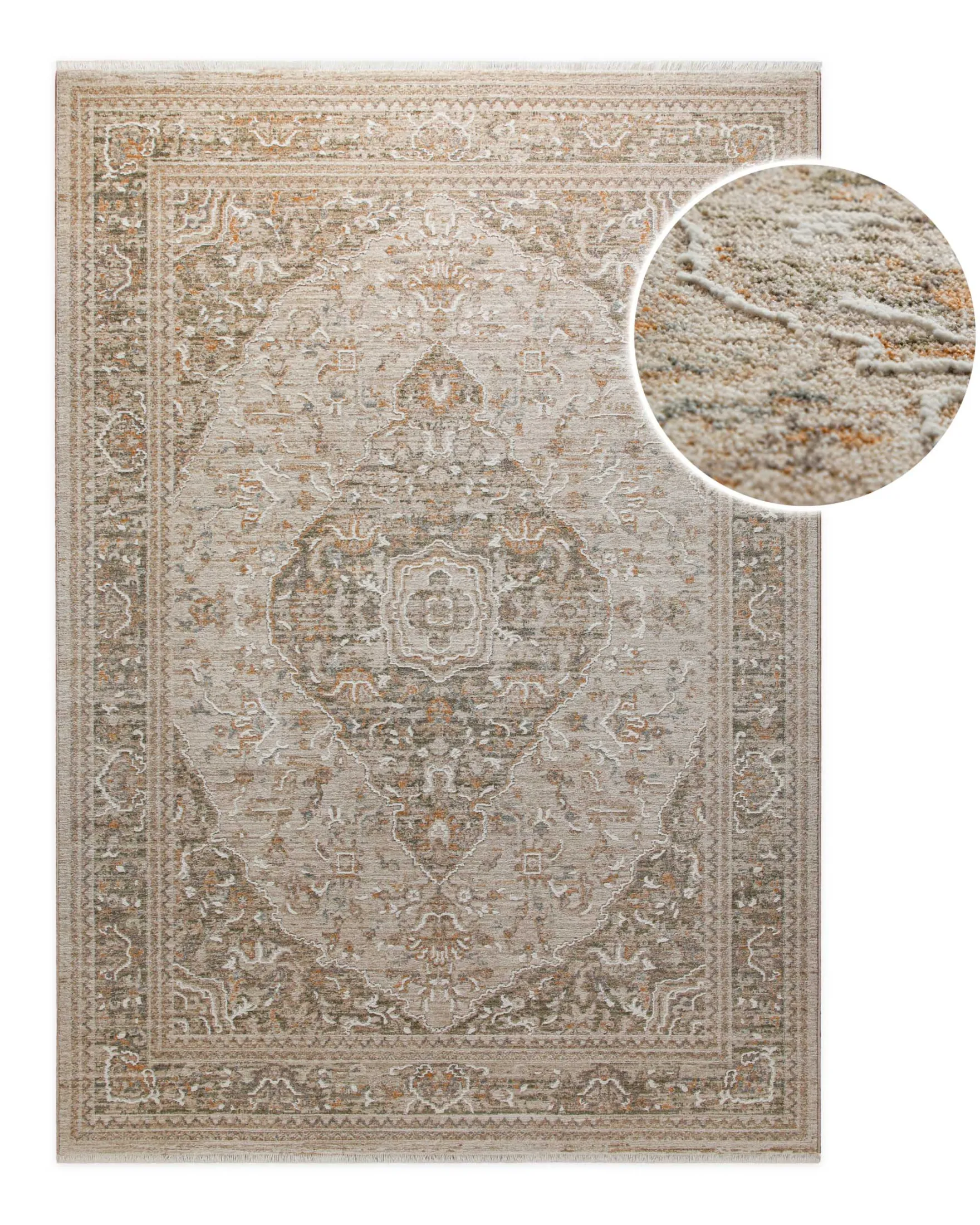 Esprit Kurzflorteppich Sand Beige "Soft Vintage"