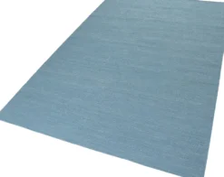 Esprit Kurzflor Teppich Türkis aus Baumwolle