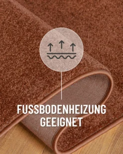 Esprit Kurzflorteppich Ziegel Rot "Vegas"