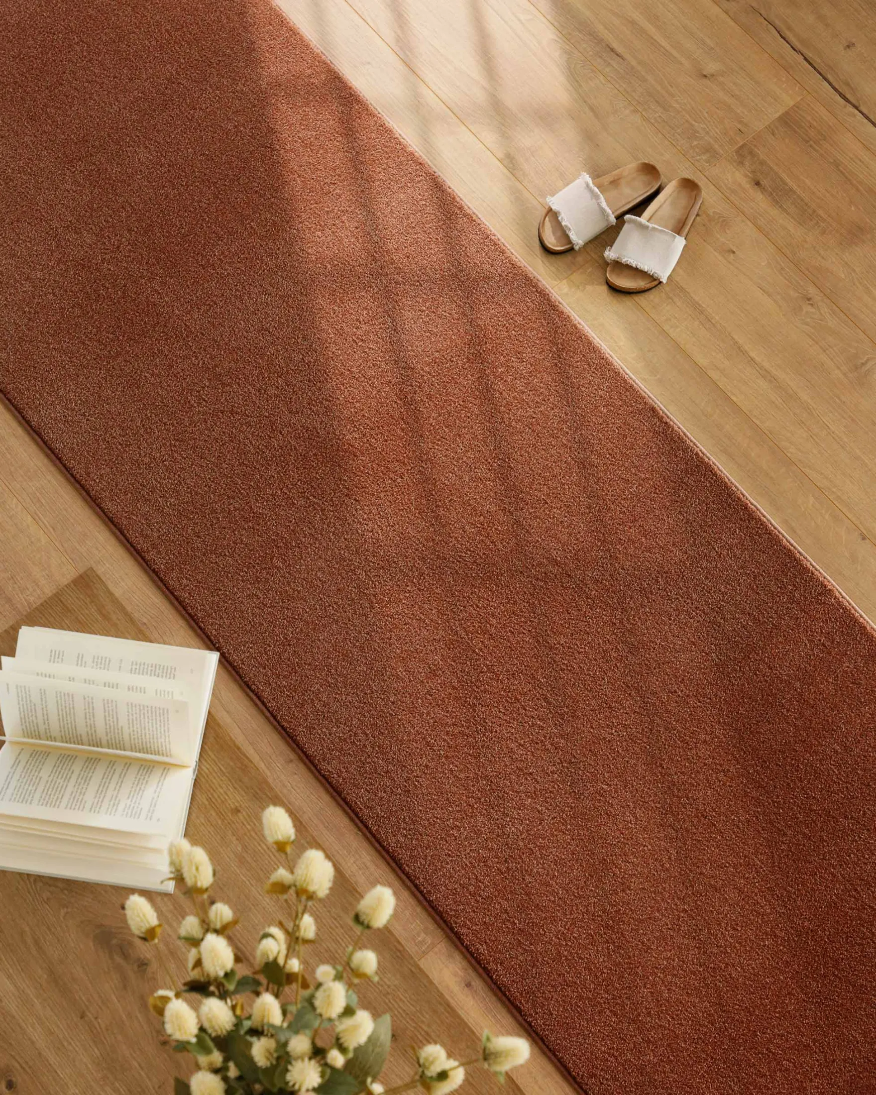 Esprit Kurzflorteppich Ziegel Rot "Vegas"