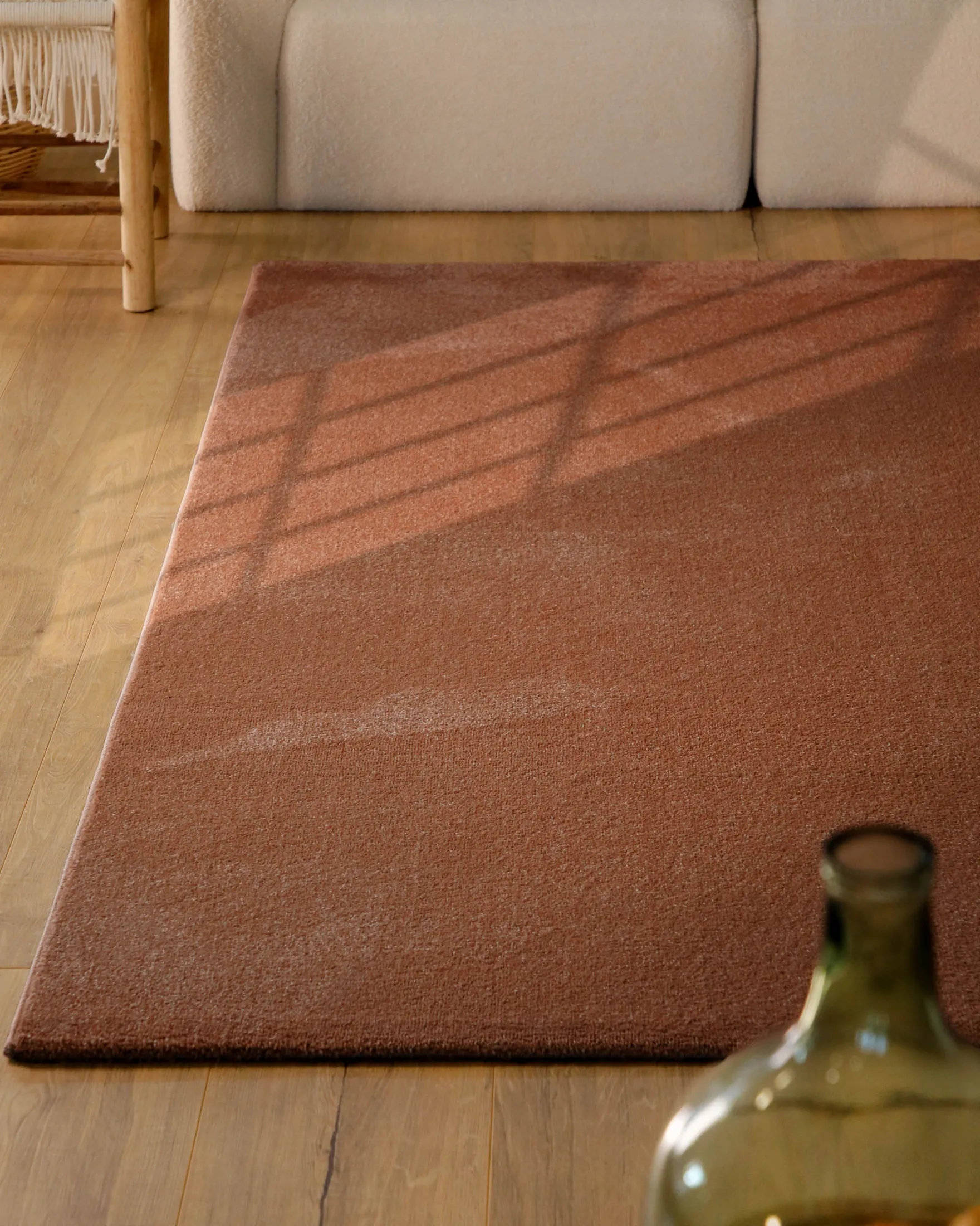 Esprit Kurzflorteppich Ziegel Rot "Vegas"