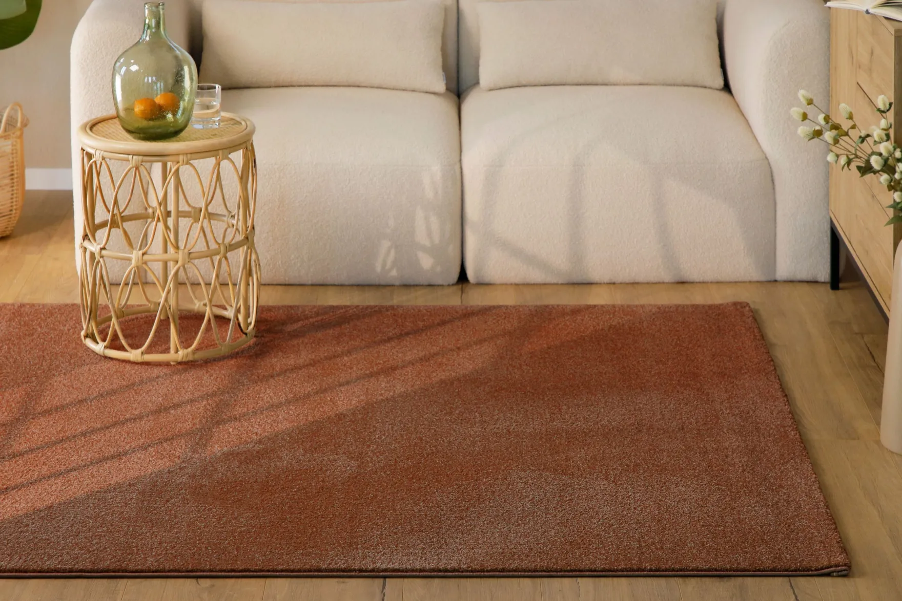 Esprit Kurzflorteppich Ziegel Rot "Vegas"