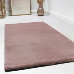 Esprit Teppich Altrosa und sehr flauschig Hochflor