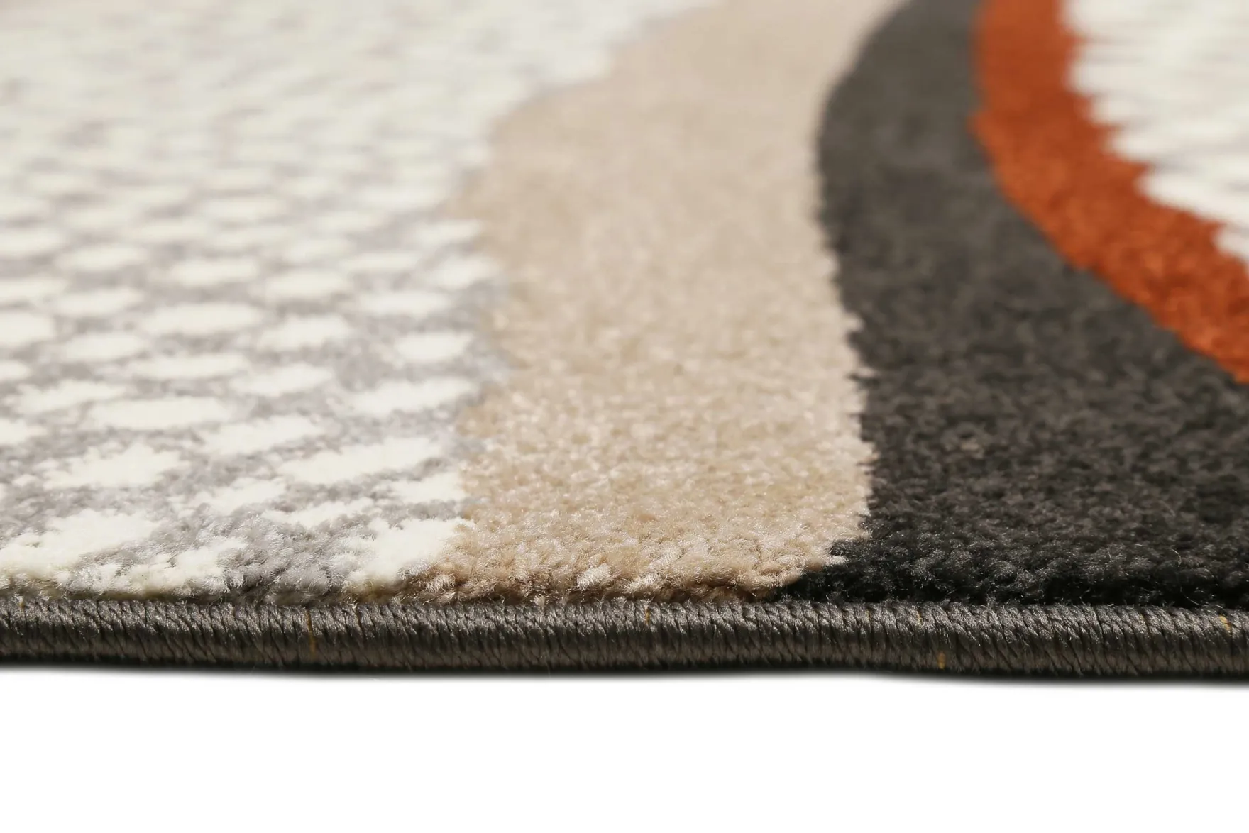Esprit Teppich Anthrazit Bunt Kurzflor "Hazel"