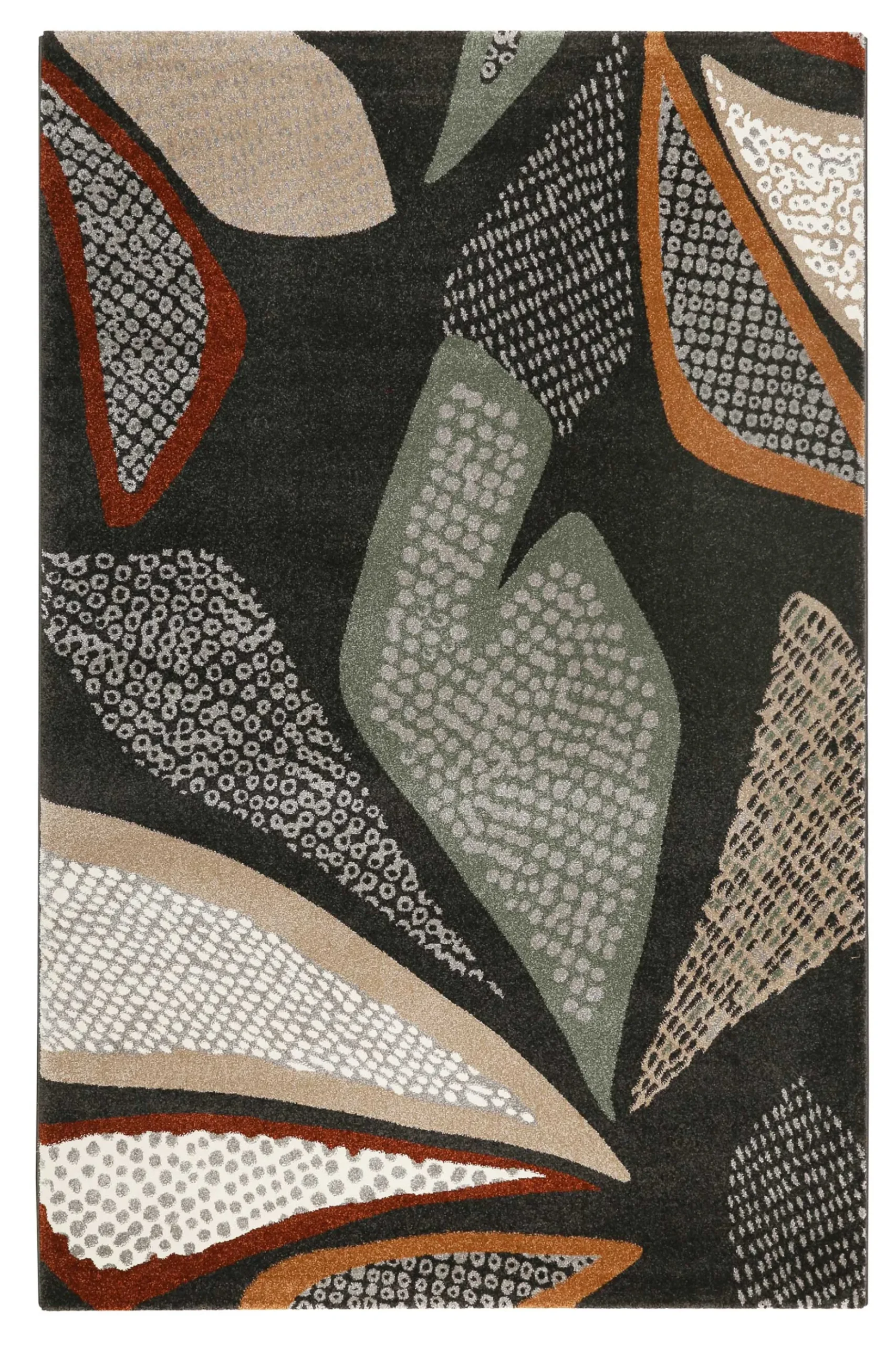 Esprit Teppich Anthrazit Bunt Kurzflor "Hazel"