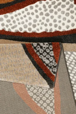Esprit Teppich Anthrazit Bunt Kurzflor
