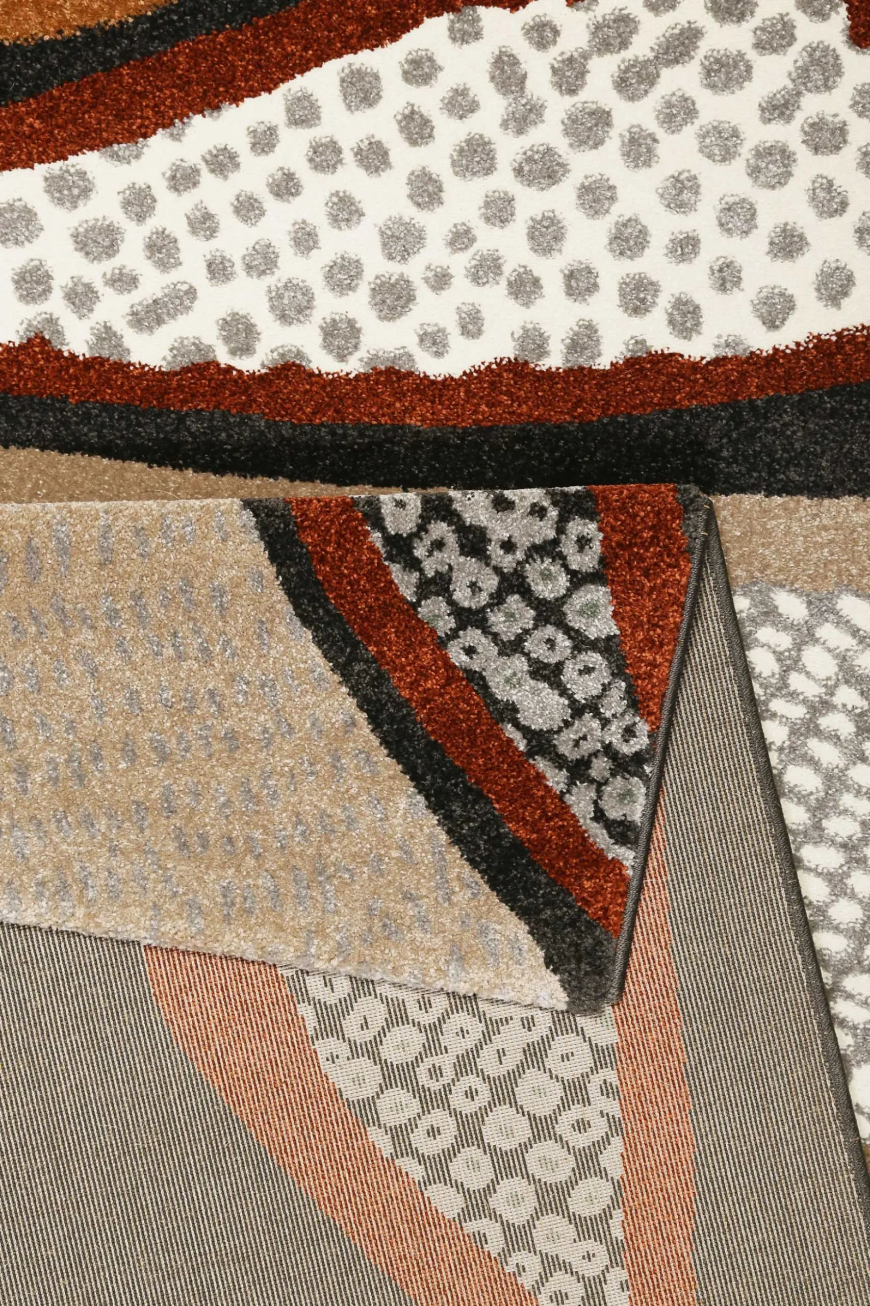 Esprit Teppich Anthrazit Bunt Kurzflor "Hazel"