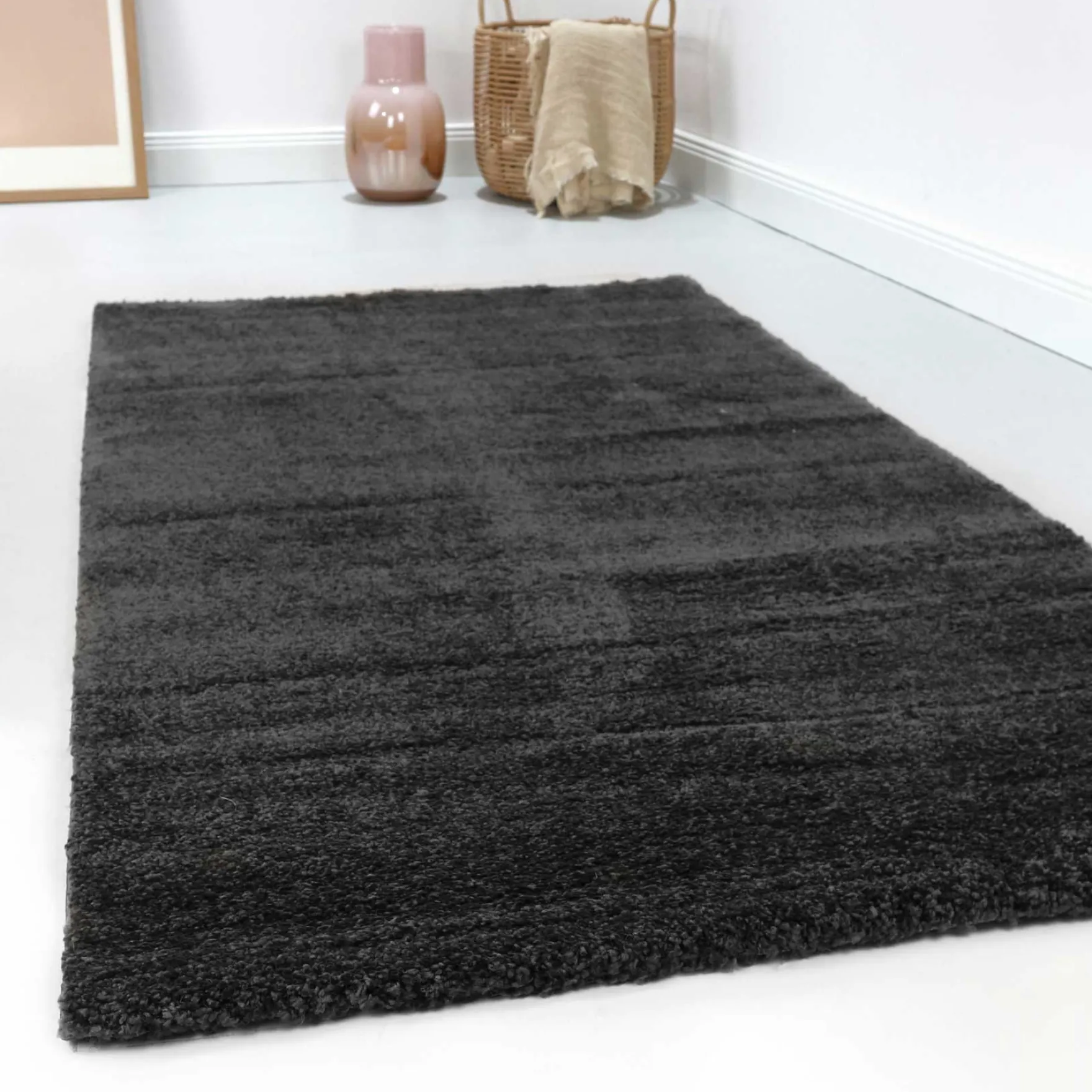 Esprit Teppich Anthrazit Kurzflor "California"