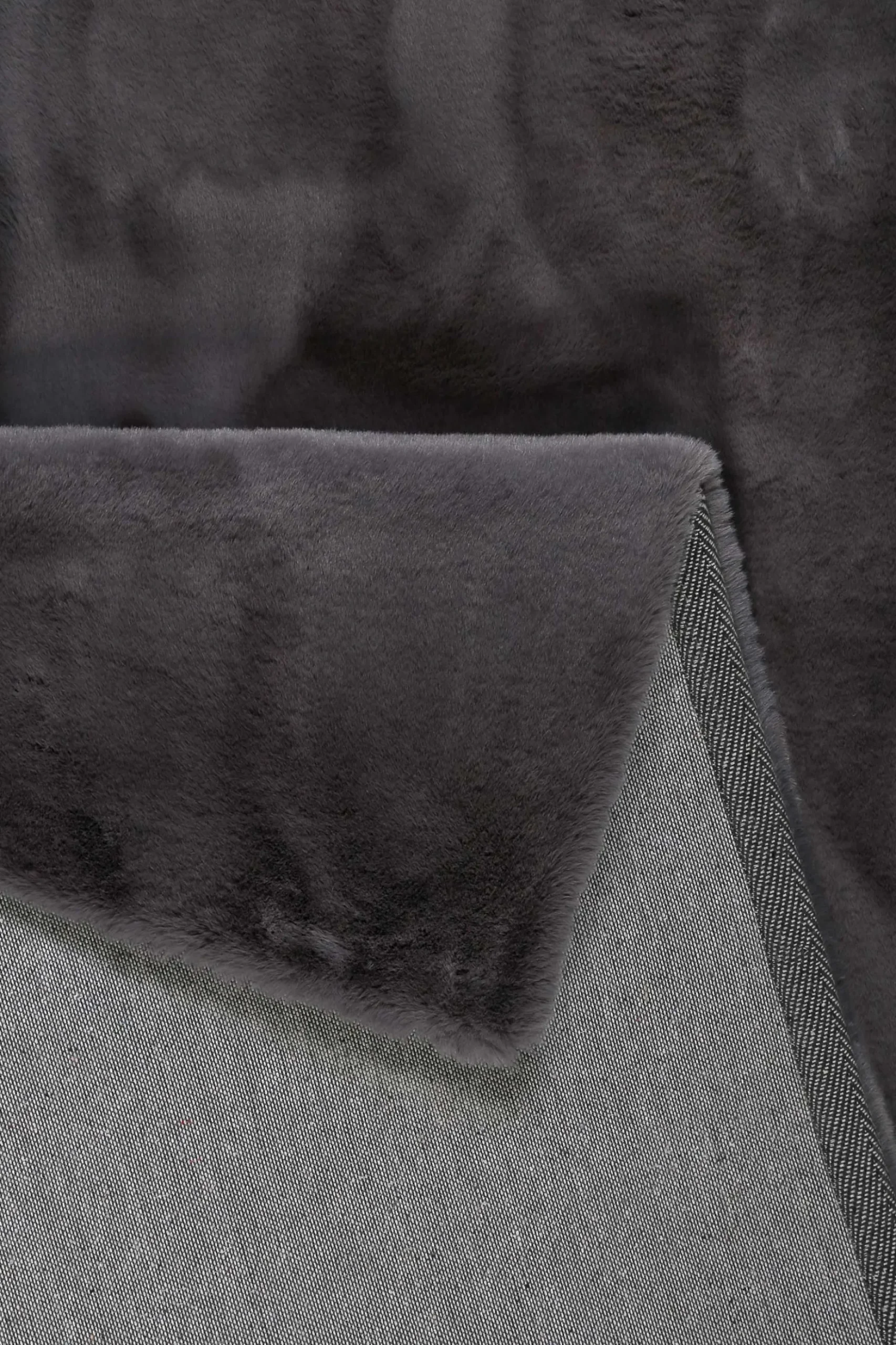 Esprit Teppich Anthrazit und sehr flauschig Hochflor "Alice"