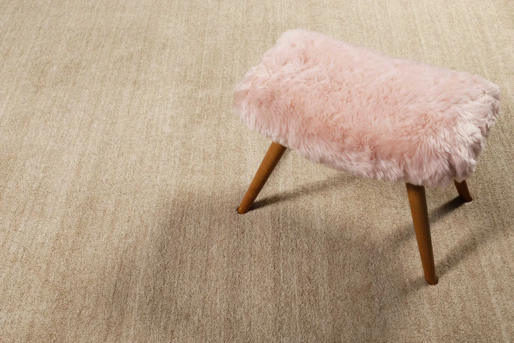 Esprit Teppich Beige Braun meliert Hochflor "Loft"