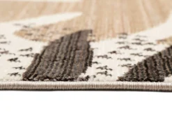 Esprit Teppich beige braun rot Kurzflor "Florence"