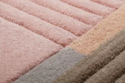 Esprit Teppich Beige Rosa Kurzflor