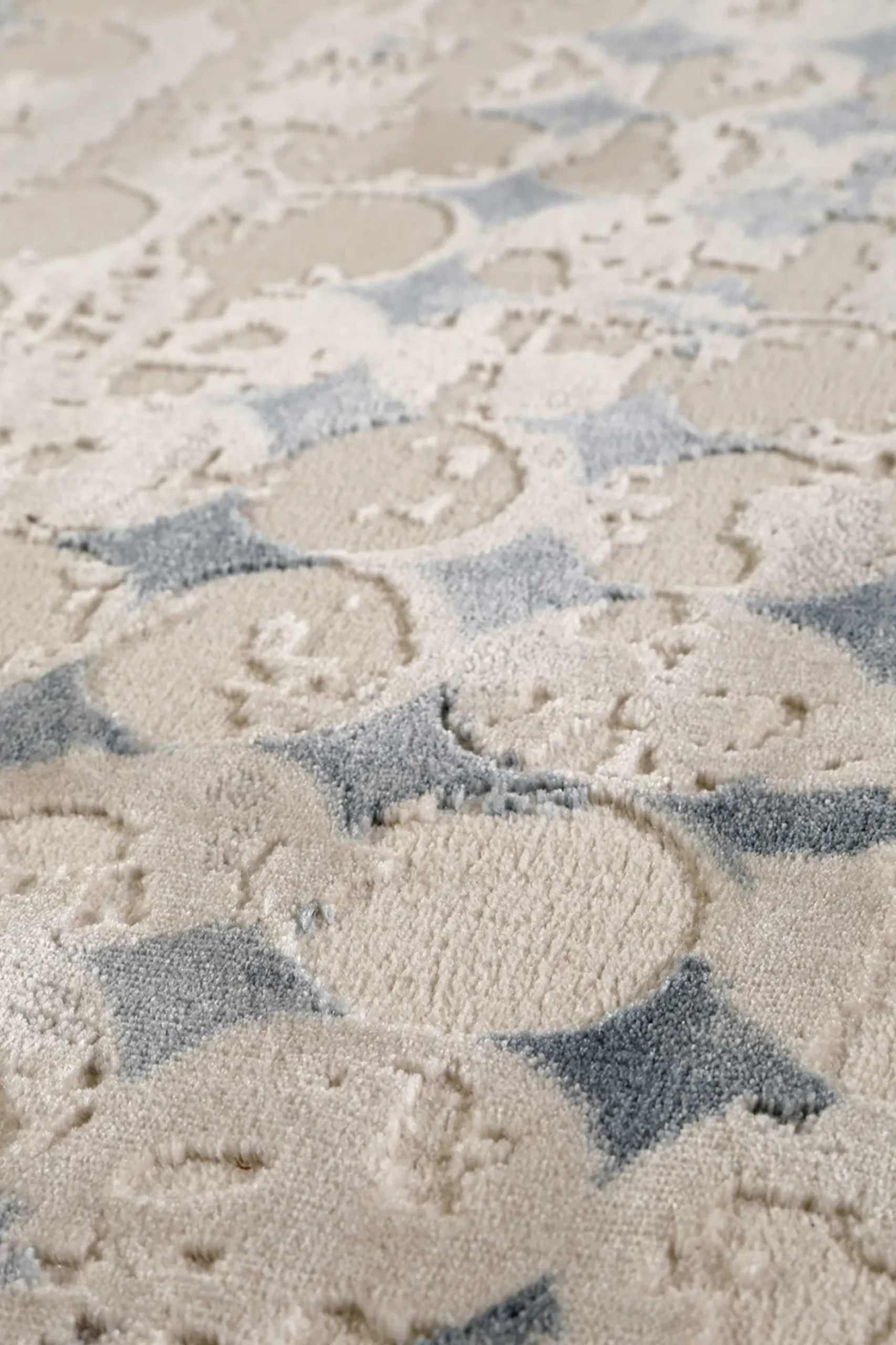 Esprit Teppich Beige Türkis Kurzflor "Velvet Spots"