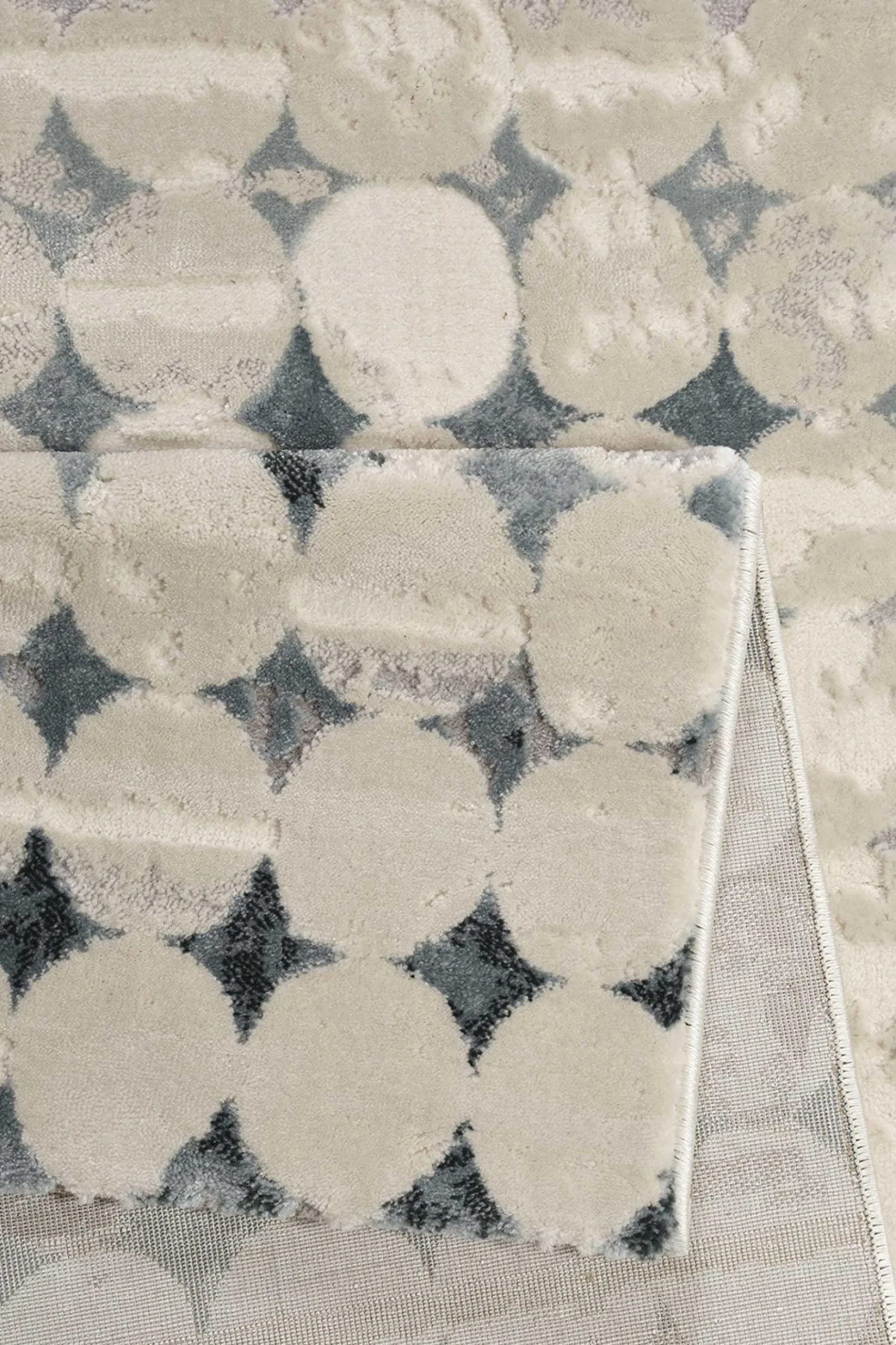 Esprit Teppich Beige Türkis Kurzflor "Velvet Spots"