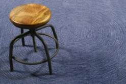Esprit Teppich Blau meliert aus Wolle